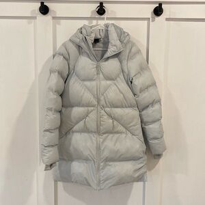 CHAMPION ice blue winter puffer coat